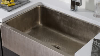 Thompson Traders New Hand-Hammered Stainless Steel Kitchen Sinks Create Versatility for Designers